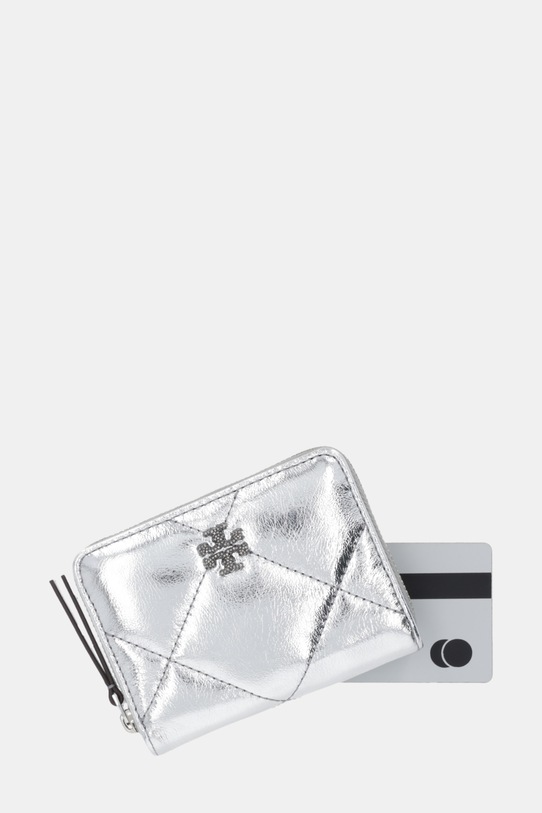 Tory Burch portfel Kira Diamond srebrny 175007.040
