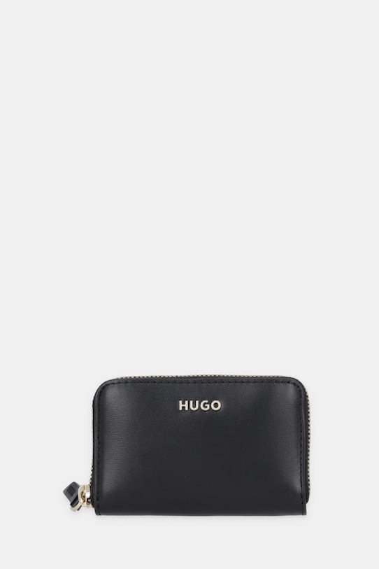 Πορτοφόλι HUGO Syndra_Zip Around sm συνθετικό μαύρο 50557983