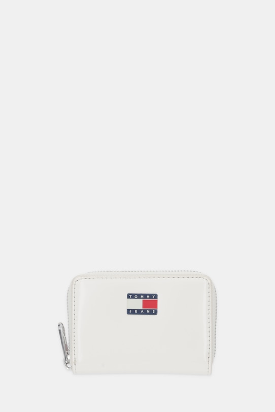 Novčanik Tommy Jeans imitacija zrnate kože bijela AW0AW18089