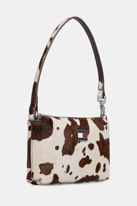 Tommy Jeans portfel skórzany AW0AW18091 beżowy SS26