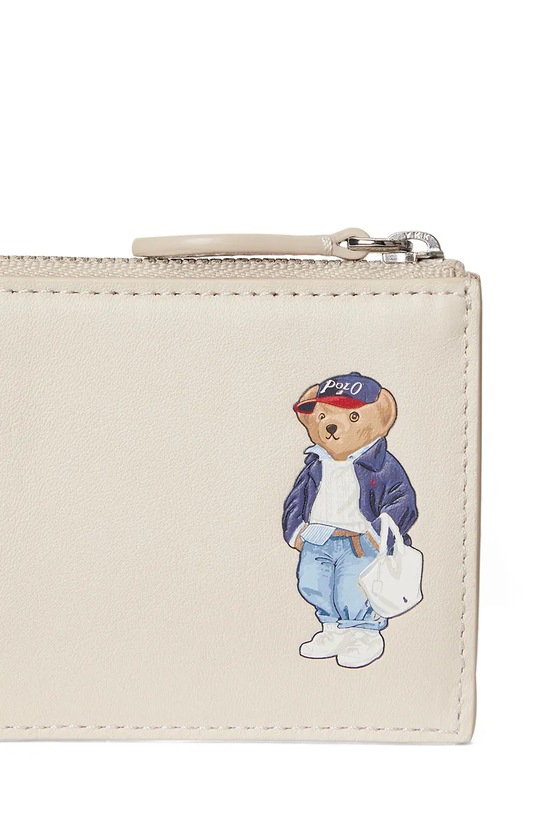 Akcesoria Polo Ralph Lauren portfel skórzany 427P05788 beżowy