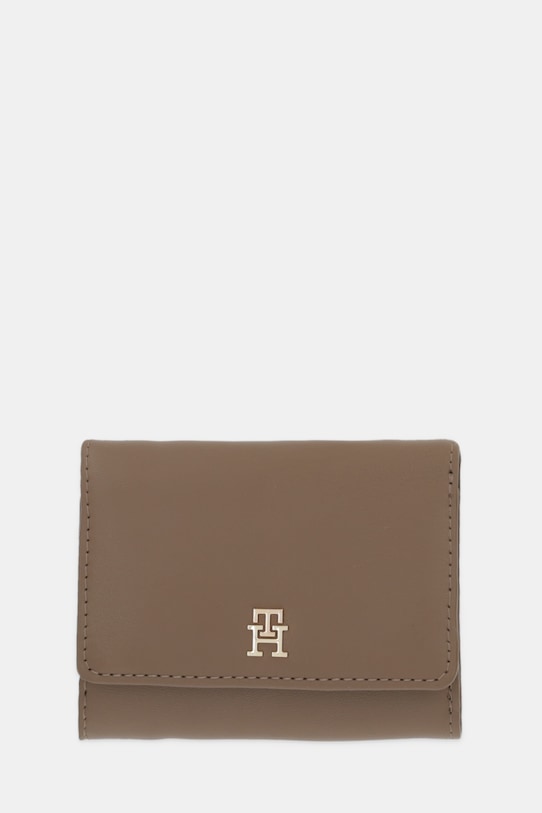 Πορτοφόλι Tommy Hilfiger απομίμηση λείου δέρματος μπεζ AW0AW18129