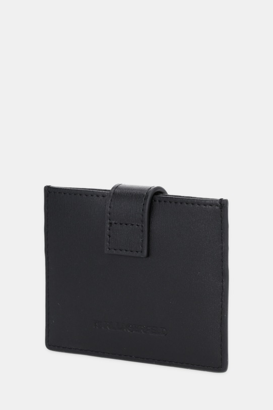 Karl Lagerfeld etui na karty skórzane K/AUTOGRAPH B1W32025 czarny SS26