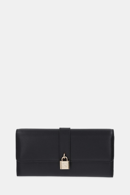 Karl Lagerfeld portfel skórzany K/AUTOGRAPH skóra licowa czarny B1W32026