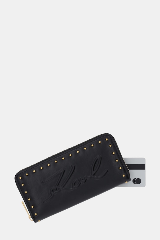 Karl Lagerfeld portfel K/VILLE czarny B1W32074
