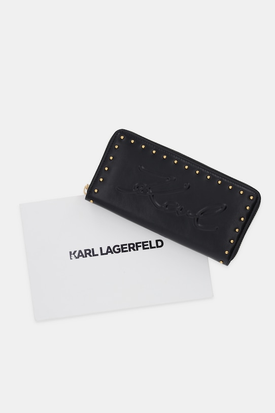 Karl Lagerfeld portfel K/VILLE B1W32074 czarny