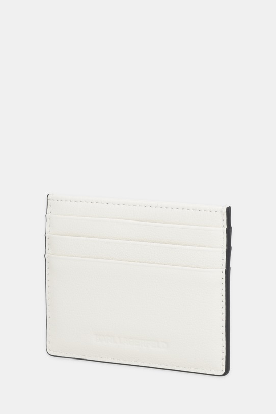 Karl Lagerfeld etui na karty skórzane K/SIGNATURE B1W32034 biały SS26