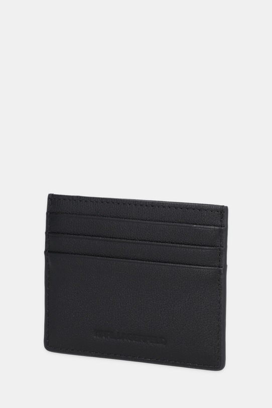 Karl Lagerfeld etui na karty skórzane K/SIGNATURE B1W32034 czarny SS26