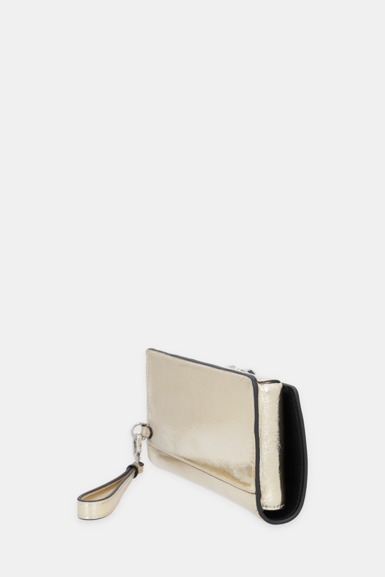 Karl Lagerfeld portfel skórzany K/SIGNATURE B1W32077 złoty SS26