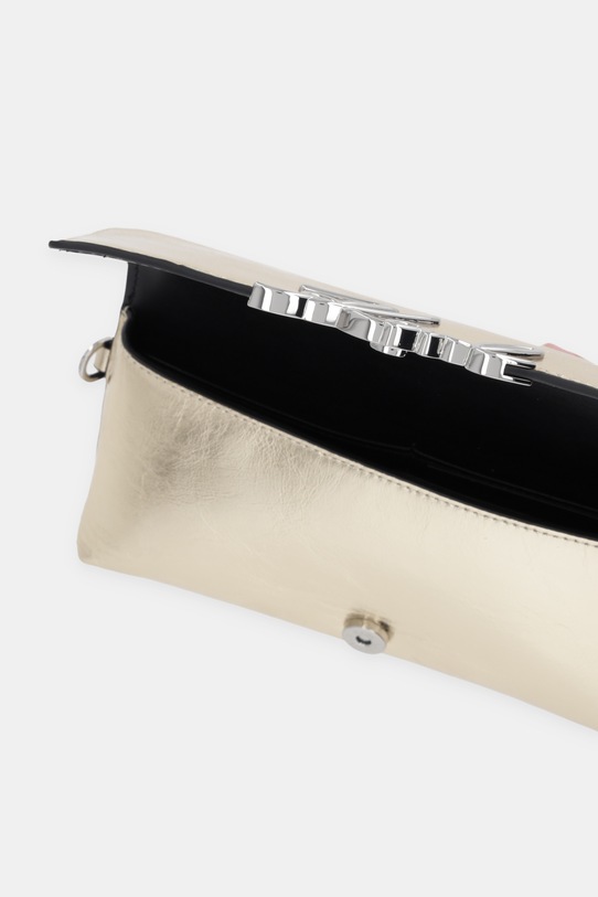 Akcesoria Karl Lagerfeld portfel skórzany K/SIGNATURE B1W32077 złoty