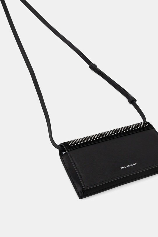 Akcesoria Karl Lagerfeld torebka skórzana K/AUTOGRAPH B1W32071 czarny