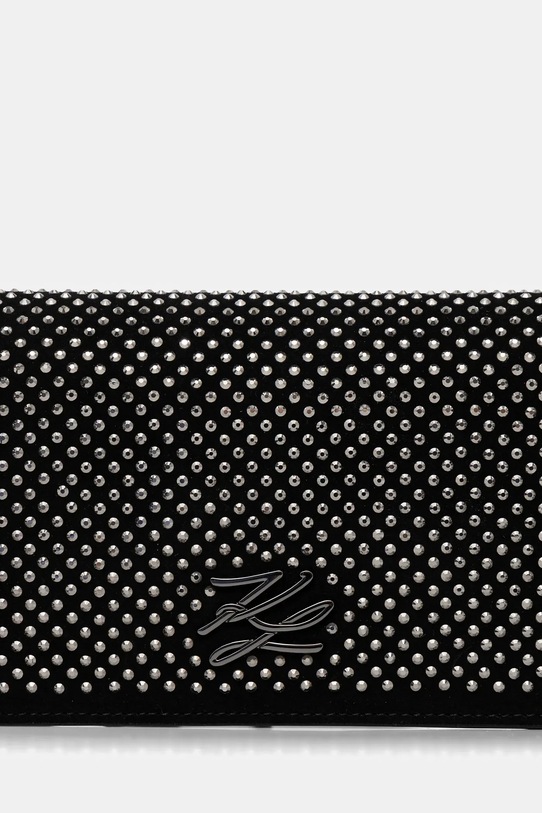 Karl Lagerfeld torebka skórzana K/AUTOGRAPH czarny B1W32071