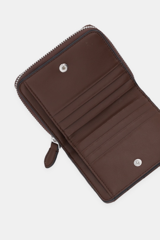 Akcesoria Karl Lagerfeld portfel damski K/BRICK B1W32024 brązowy