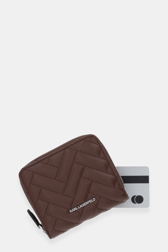 Karl Lagerfeld portfel damski K/BRICK brązowy B1W32024