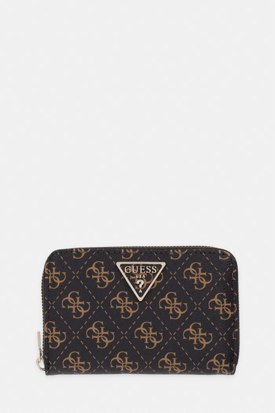 Guess portfel LAUREL imitacja skóry licowej brązowy SWQL74.59140