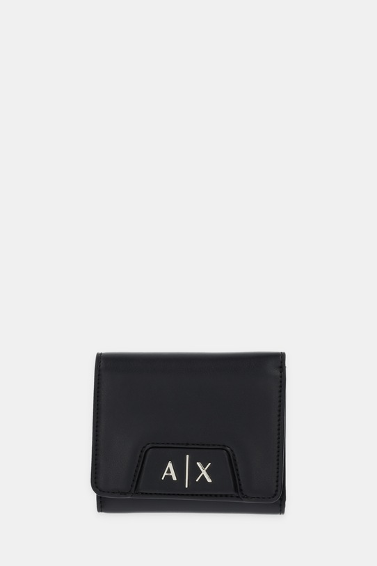 Denarnica Armani Exchange Imitacija zrnatega usnja črna XW001595.AF19892