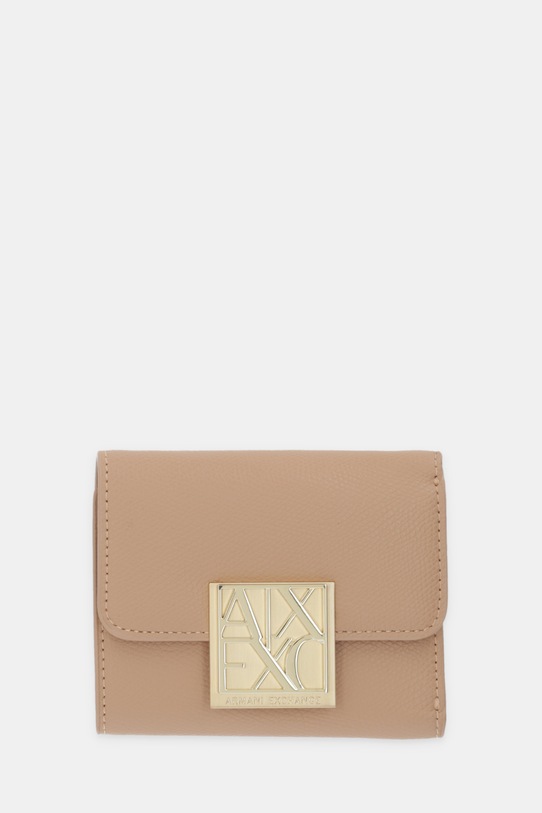 Armani Exchange portfel imitacja skóry licowej beżowy XW001595.AF19895