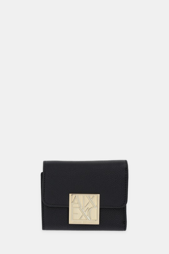 Denarnica Armani Exchange Imitacija zrnatega usnja črna XW001595.AF19895