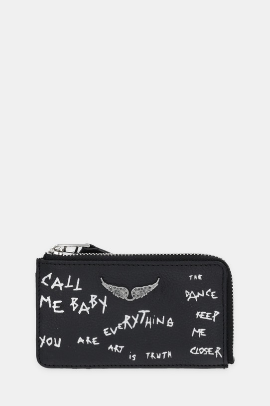 ZADIG&VOLTAIRE portfel skórzany skóra licowa czarny LWSG03731