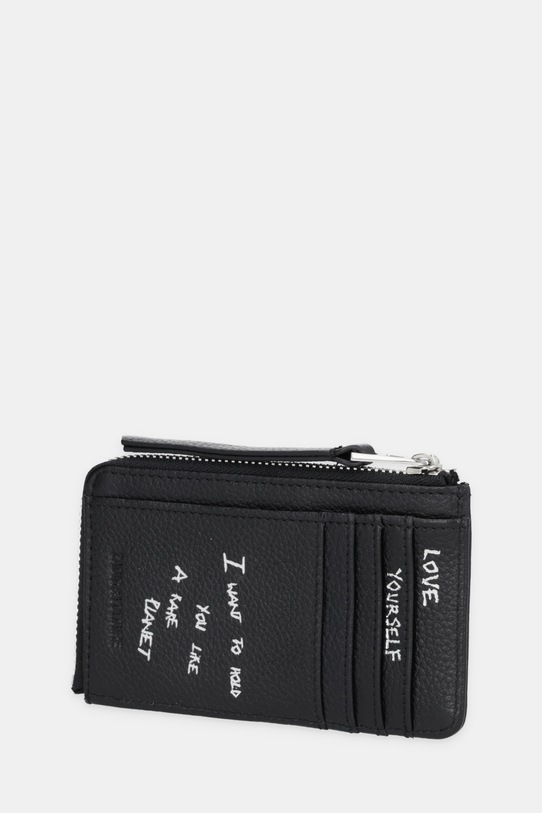 ZADIG&VOLTAIRE portfel skórzany LWSG03731 czarny SS26