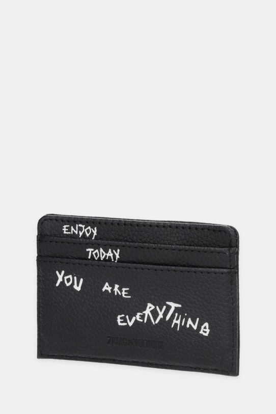 ZADIG&VOLTAIRE etui na karty skórzane LWSG03732 czarny SS26