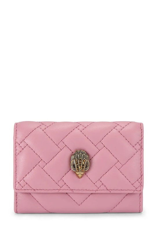 Kurt Geiger London portfel skórzany skóra licowa różowy 5375798109