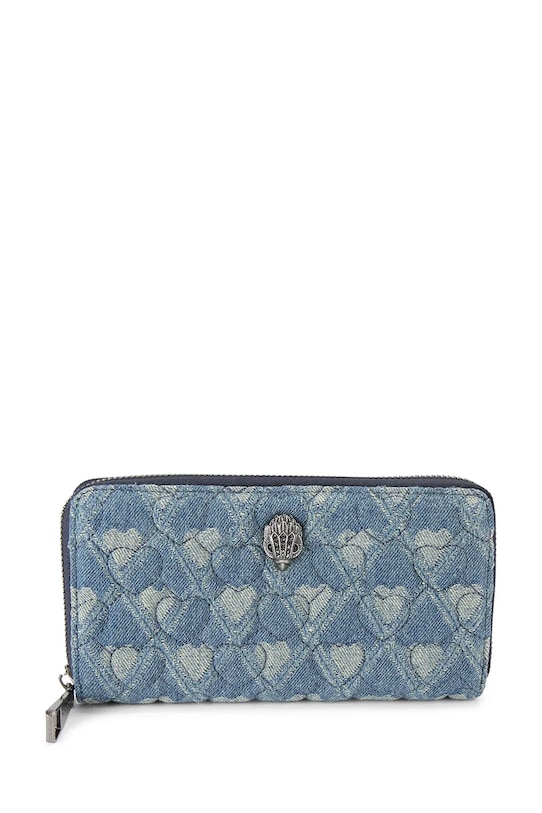 Kurt Geiger London portfel Kensington tekstylny niebieski 5022985669