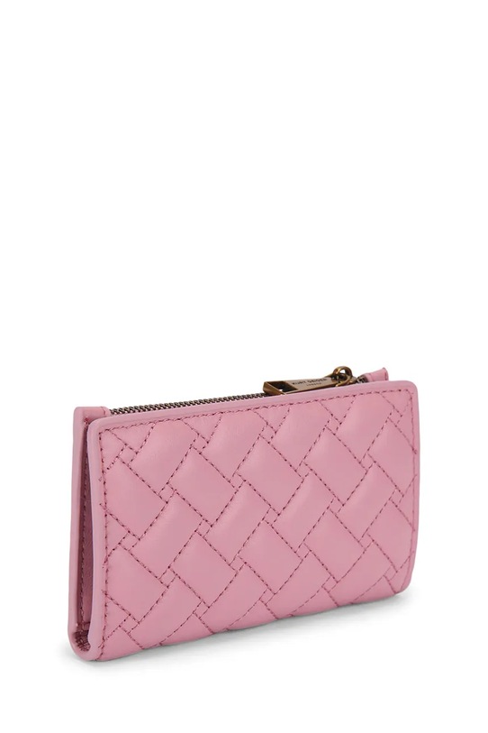 Akcesoria Kurt Geiger London portfel skórzany Kensington 4703998109 różowy