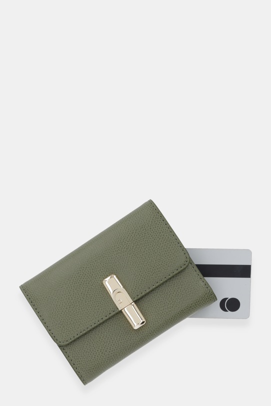 Furla portfel skórzany zielony WP00564.ARE000.4555S
