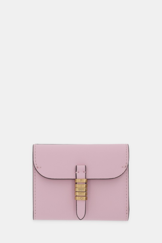 Pinko portfel skórzany skóra licowa różowy 106189.A0QO