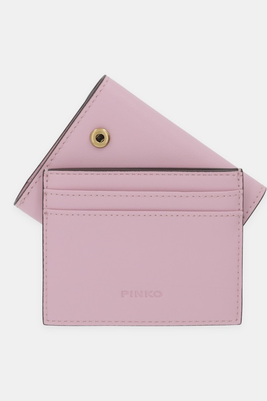 Akcesoria Pinko portfel skórzany 106189.A0QO różowy