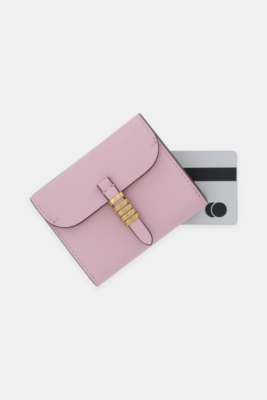 Pinko portfel skórzany 106189.A0QO różowy