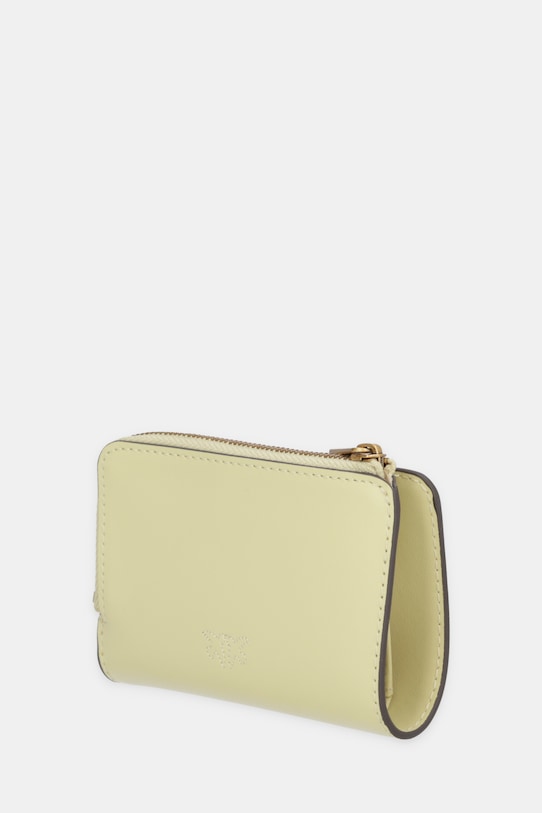 Pinko portfel skórzany 106206.A0F1 żółty SS26