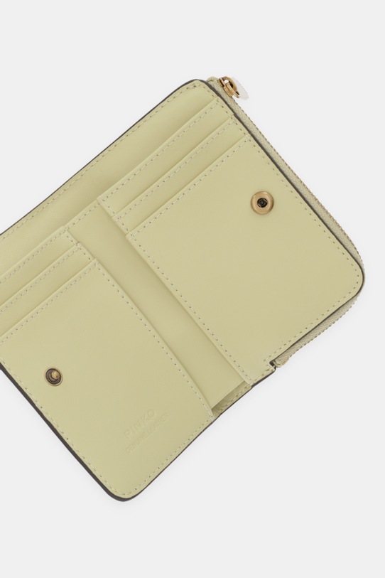 Akcesoria Pinko portfel skórzany 106206.A0F1 żółty