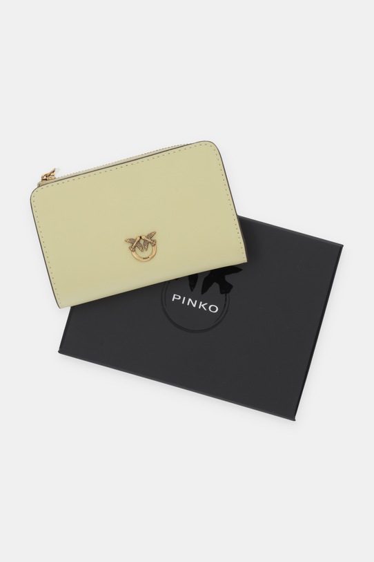 Pinko portfel skórzany 106206.A0F1 żółty