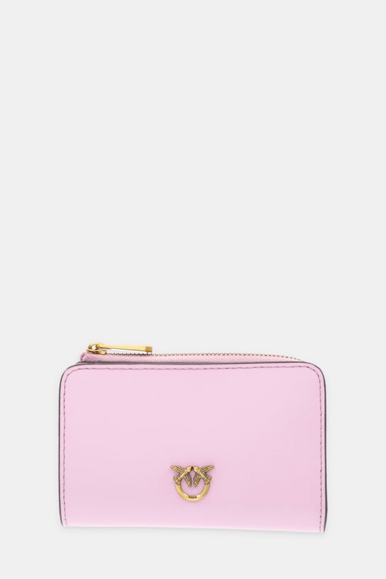 Pinko portfel skórzany skóra licowa różowy 106206.A0F1