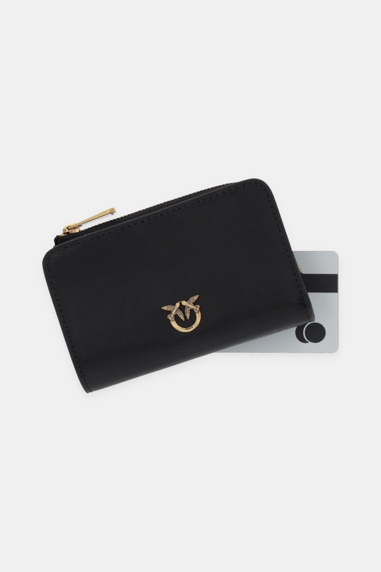 Pinko portfel skórzany czarny 106206.A0F1