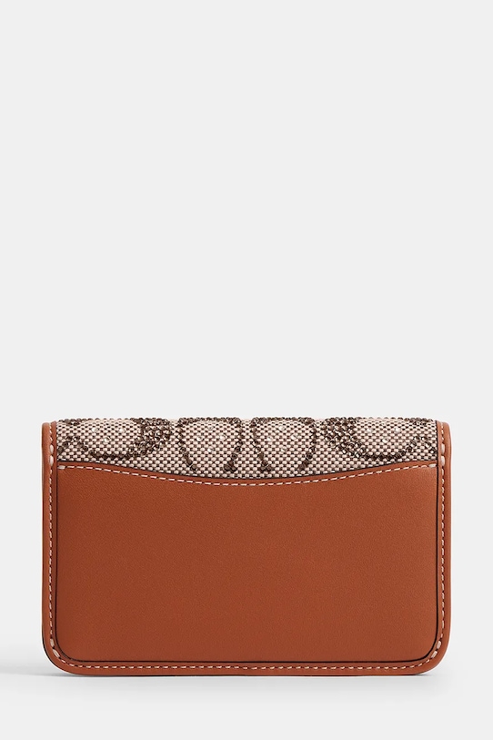 Coach portfel skórzany CCD16 brązowy SS26