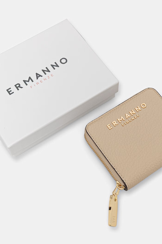 ERMANNO Firenze portfel damski beżowy 12600419