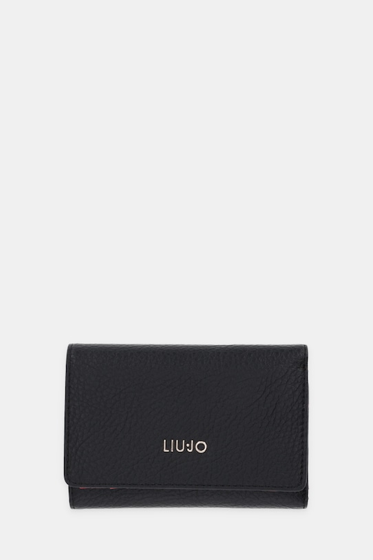 Liu Jo portfel imitacja skóry licowej czarny AA6172.E1109