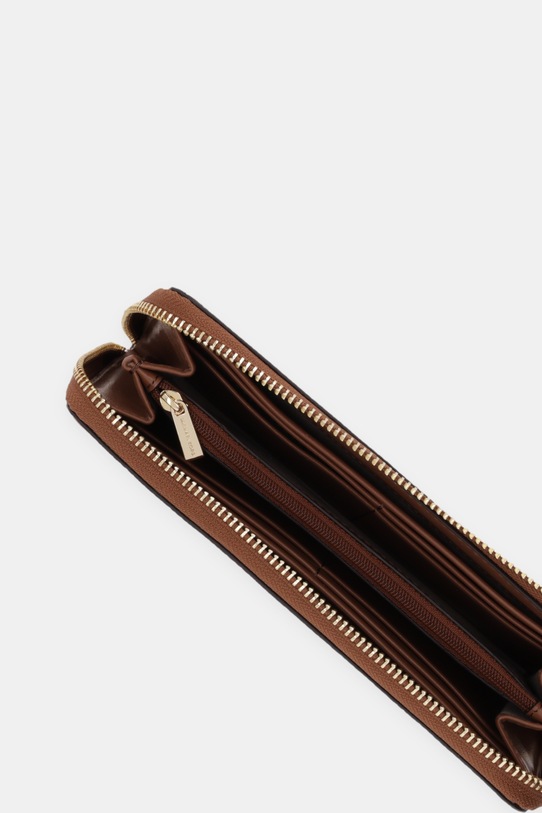 Akcesoria MICHAEL Michael Kors portfel skórzany 32F5GJ6T7T brązowy