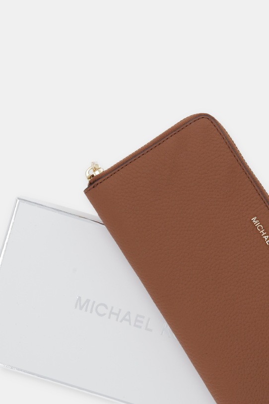 MICHAEL Michael Kors portfel skórzany 32F5GJ6T7T brązowy