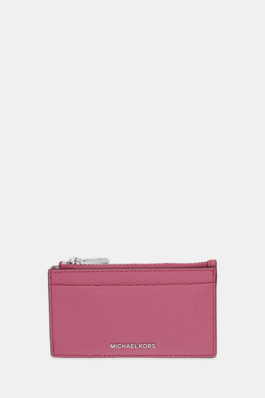 MICHAEL Michael Kors etui na karty skórzane etui na karty różowy 32F5SJ6D8L