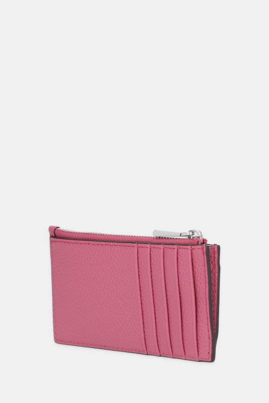 MICHAEL Michael Kors etui na karty skórzane 32F5SJ6D8L różowy SS26