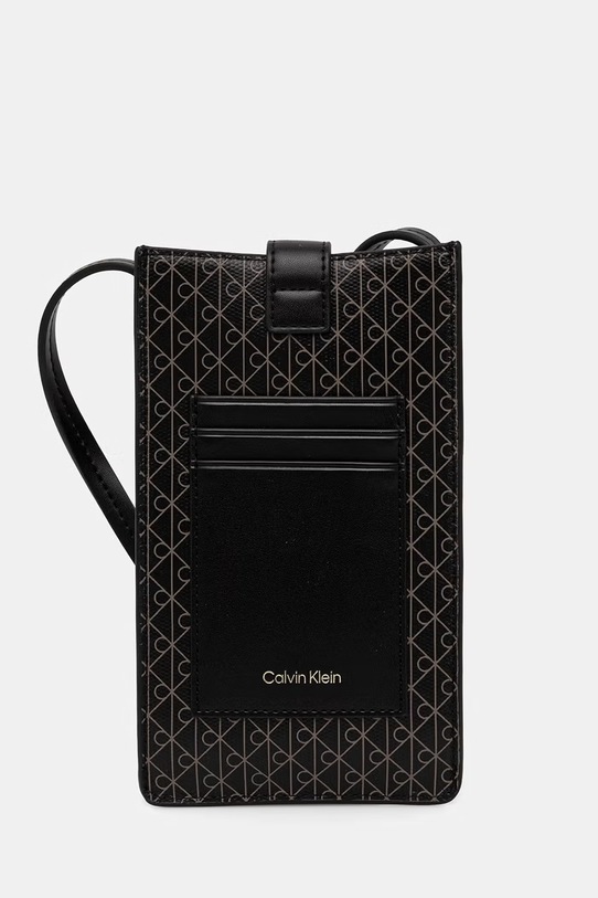 Calvin Klein puzdro dámske z imitácie kože čierna LV04F1115G