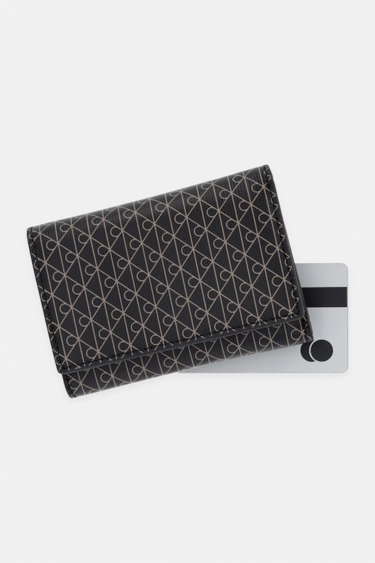 Calvin Klein portfel RFID damski czarny LV04F1118G