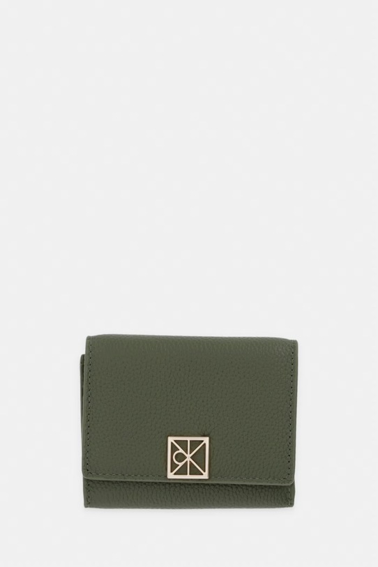 Calvin Klein novčanik RFID za žene kožni zelena LV04F1128G