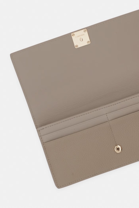 Doplnky Calvin Klein peňaženka dámska kožená LV04F1129G béžová