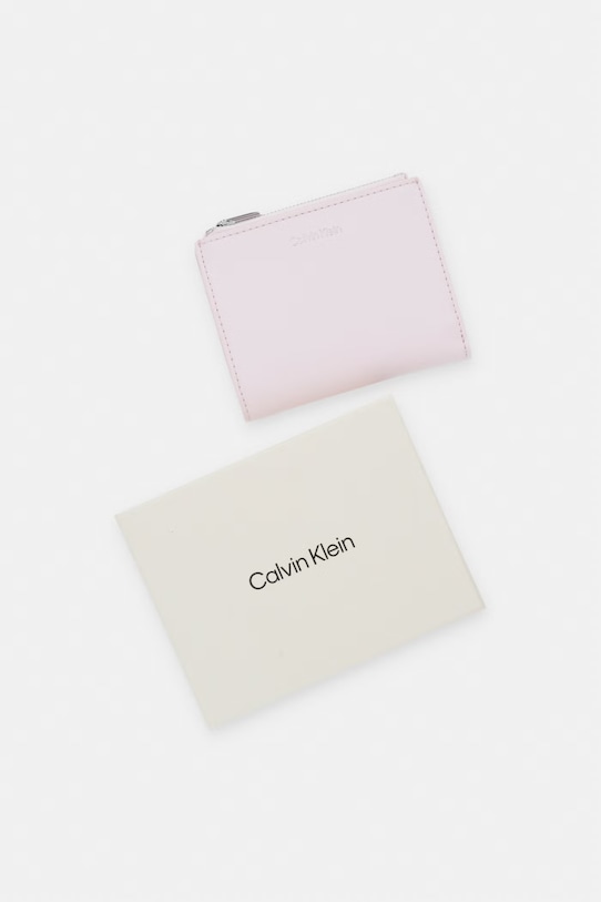 Calvin Klein πορτοφόλι γυναικείο από απομίμηση δέρματος LV04F1135G ροζ