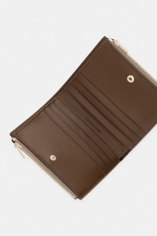 Doplňky Calvin Klein Peněženka dámská z imitace kůže LV04F1135G béžová